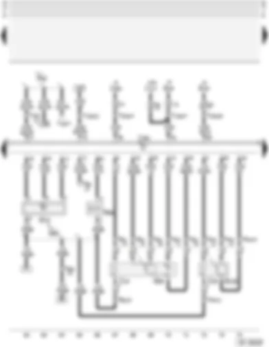 Wiring Diagram  AUDI A3 2001 - Simos control unit - lambda probes - secondary air inlet valve - control and display unit for air conditioner/Climatronic