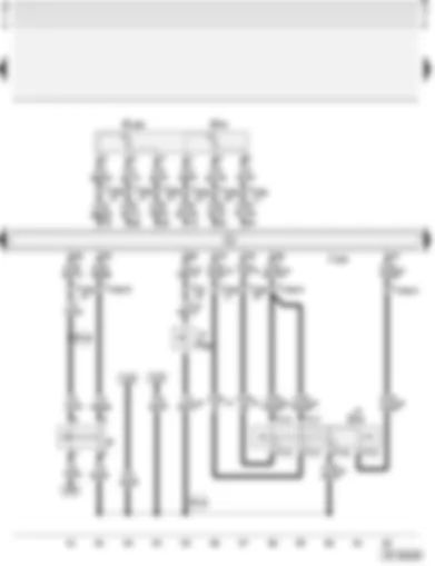 Wiring Diagram  AUDI A3 2001 - Motronic control unit - accelerator pedal position senders - brake light switch - clutch pedal switch - cruise control system switch