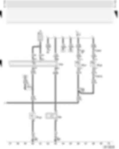 Wiring Diagram  AUDI A3 2001 - Central locking system with interior lights switch-off delay and anti-theft alarm system with interior monitoring