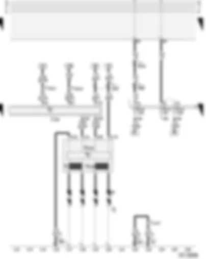 Wiring Diagram  AUDI A3 2001 - Motronic control unit - ignition coils - fuses