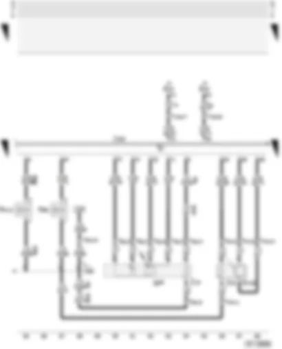 Wiring Diagram  AUDI A3 2002 - Motronic control unit - lambda probes - solenoid valves