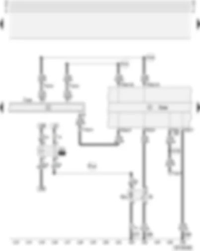 Wiring Diagram  AUDI A3 2001 - Diagnostic connector - combi-processor in dash panel insert - fuel pump - fuel pump relay