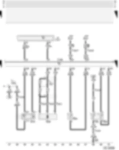 Wiring Diagram  AUDI A3 2001 - Coolant temperature senders - engine speed sender - fuel temperature sender - Hall sender - diesel direct injection system control unit