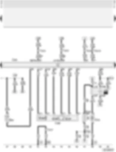 Wiring Diagram  AUDI A3 2001 - Motronic control unit - throttle valve control unit - secondary air system - intake air temperature sender