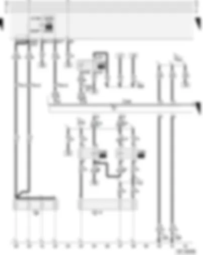 Wiring Diagram  AUDI A3 2001 - Relay and control unit for diesel direct injection system - glow plugs (engine) - relay for glow plugs - coolant heater elements