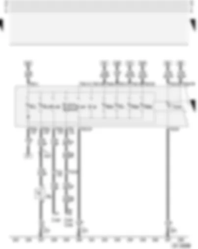 Wiring Diagram  AUDI A3 2004 - Combi-processor in dash panel insert - handbrake warning switch - warning lamps