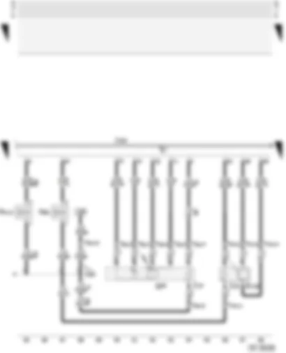 Wiring Diagram  AUDI A3 2004 - Motronic control unit - lambda probes - solenoid valves
