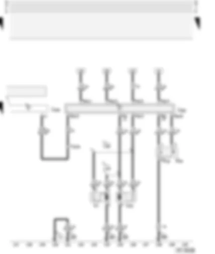 Wiring Diagram  AUDI A3 2003 - Diesel direct injection system control unit - radiator fan control unit