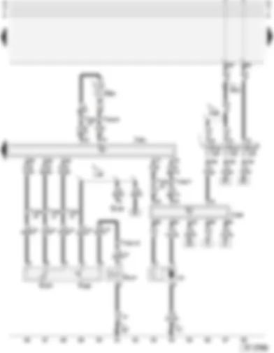 Wiring Diagram  AUDI A3 2001 - Simos control unit - coolant temperature sender - radiator fan control unit - heating for passenger compartment