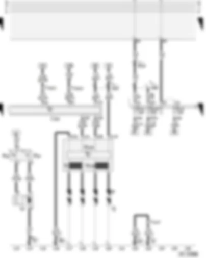 Wiring Diagram  AUDI A3 2002 - Motronic control unit - ignition coils - fuses