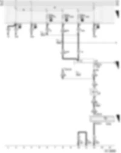 Wiring Diagram  AUDI A3 2004 - Voltage supply relay - trailer socket
