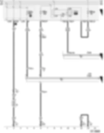 Wiring Diagram  AUDI A3 2004 - Battery - terminal 30 voltage supply relay - fuses