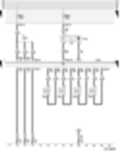 Wiring Diagram  AUDI A3 2004 - Injectors - vacuum pump for brakes