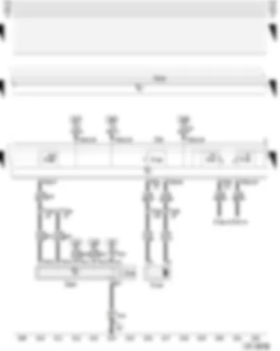 Wiring Diagram  AUDI A3 2004 - Auxiliary heating heater element - fresh air and air recirculation flap switch - auxiliary heater economy (ECON) button