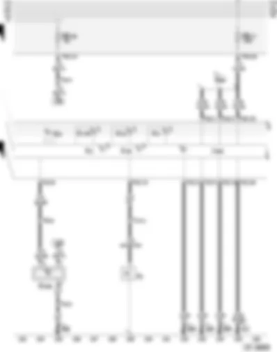 Wiring Diagram  AUDI A3 2004 - Oil pressure switch - coolant shortage indicator switch - oil level and oil temperature sender