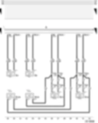 Wiring Diagram  AUDI A3 2005 - Rear loudspeaker without amplifier