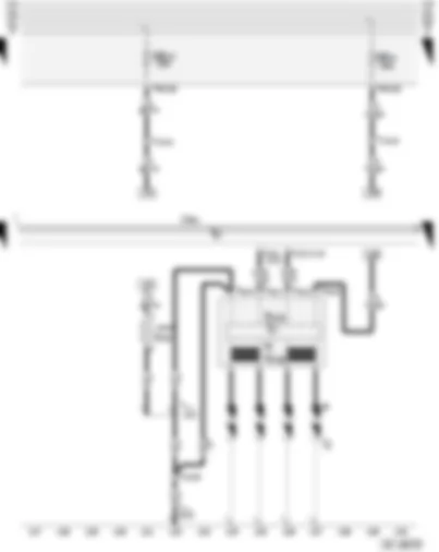 Wiring Diagram  AUDI A3 2005 - Ignition coils with output stage - heater element for crankcase breather