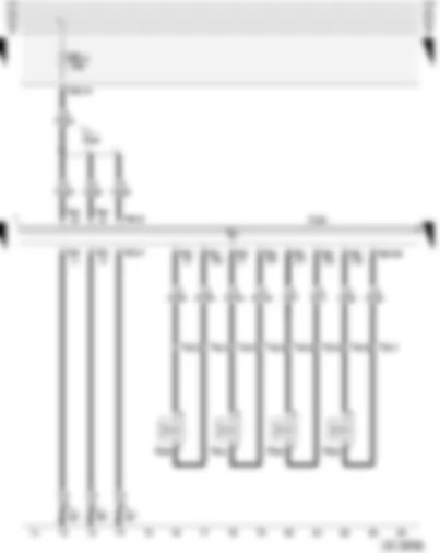 Wiring Diagram  AUDI A3 2005 - Injectors