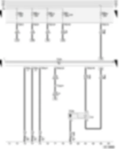 Wiring Diagram  AUDI A3 2004 - Vacuum pump relay - Motronic control unit - fuse on fuse holder