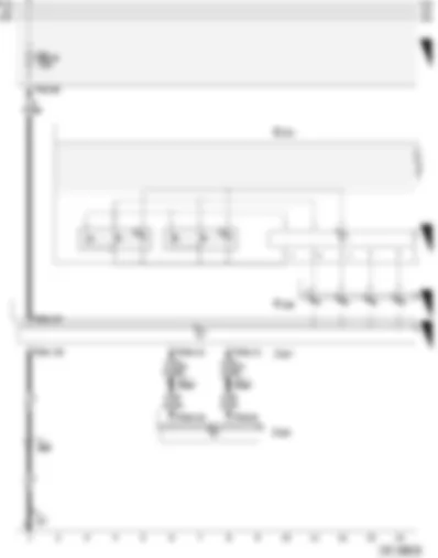 Wiring Diagram  AUDI A3 2005 - Voltage supply - tiptronic switch in steering wheel