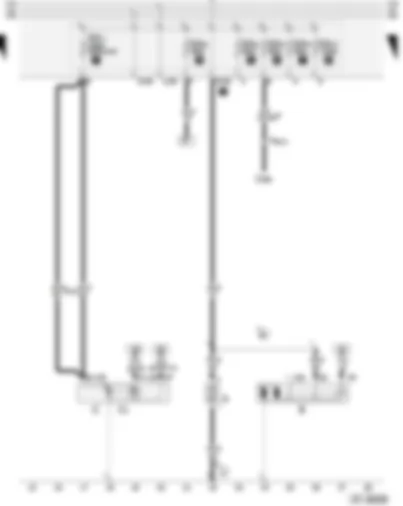 Wiring Diagram  AUDI A3 2004 - Starter - battery - alternator - fuses on fuse holder/battery
