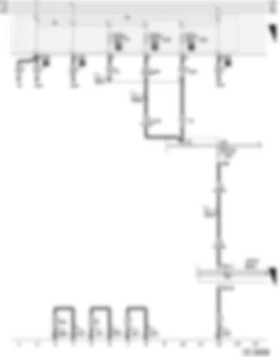 Wiring Diagram  AUDI A3 2004 - Heater coolant shut-off valve - metering pump - combustion air blower - circulation pump