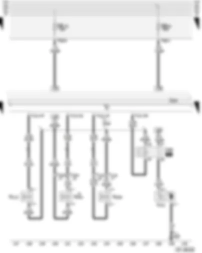 Wiring Diagram  AUDI A3 2004 - Secondary air pump - secondary air inlet valve - suction jet pump valve - exhaust flap valve