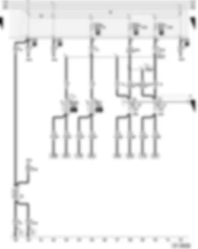 Wiring Diagram  AUDI A3 2005 - Battery - window regulator single fuse
