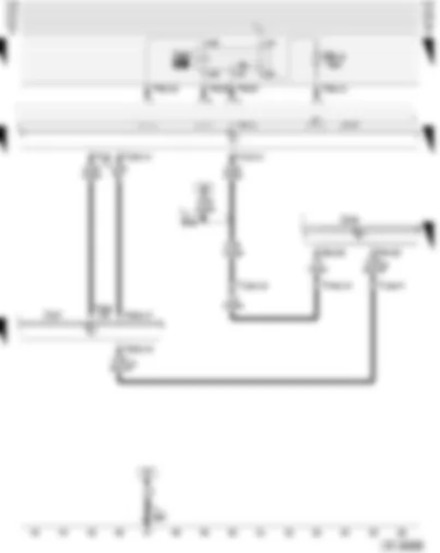 Wiring Diagram  AUDI A3 2004 - Terminal 50 voltage supply relay