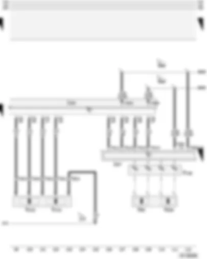 Wiring Diagram  AUDI A3 2006 - Driver side airbag igniter - front passenger side airbag igniter