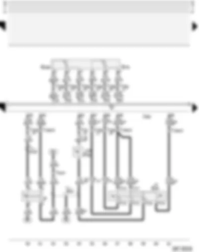 Wiring Diagram  AUDI A3 2001 - Simos control unit - lambda probes with additional heater - air mass meter - activated charcoal filter system solenoid valve