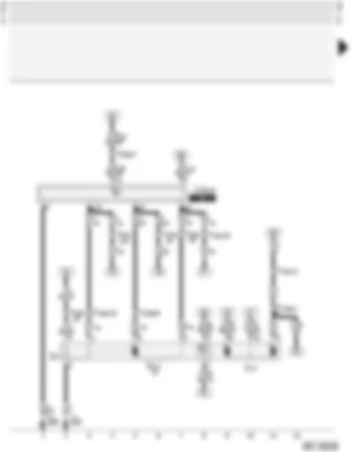 Wiring Diagram  AUDI A3 2004 - Electrically adjustable interior and exterior mirrors with retraction function - automatic anti-dazzle interior and exterior mirrors
