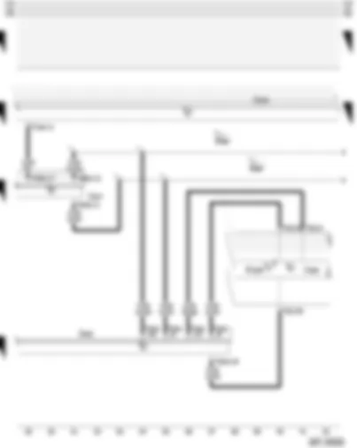 Wiring Diagram  AUDI A3 2004 - Control unit with display in dash panel insert