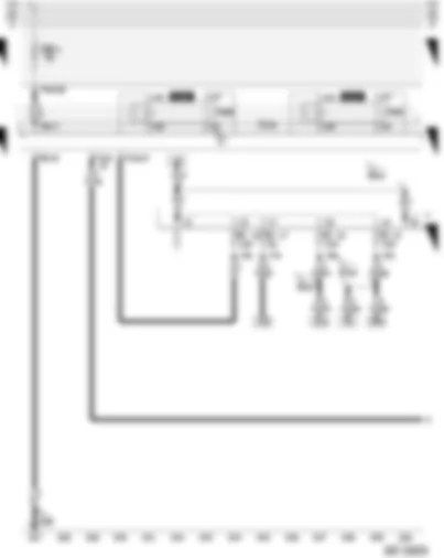 Wiring Diagram  AUDI A3 2004 - Terminal 15 voltage supply relay 2 - terminal 30 voltage supply relay 2 - fuses on fuse holder