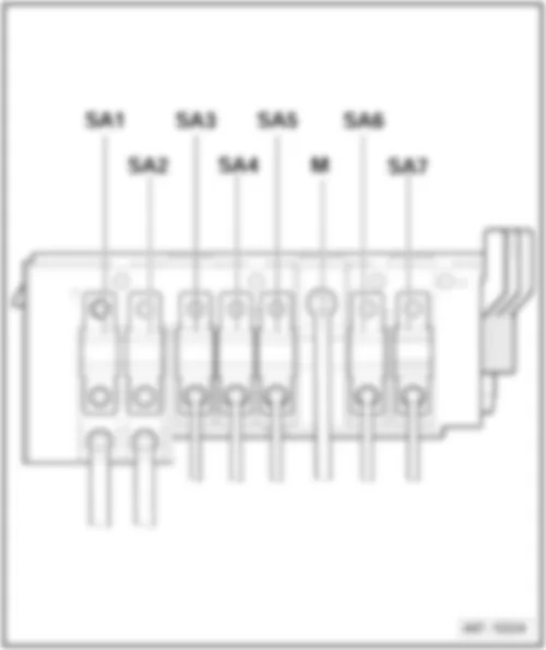 AUDI A3 2013 Overview of fuses