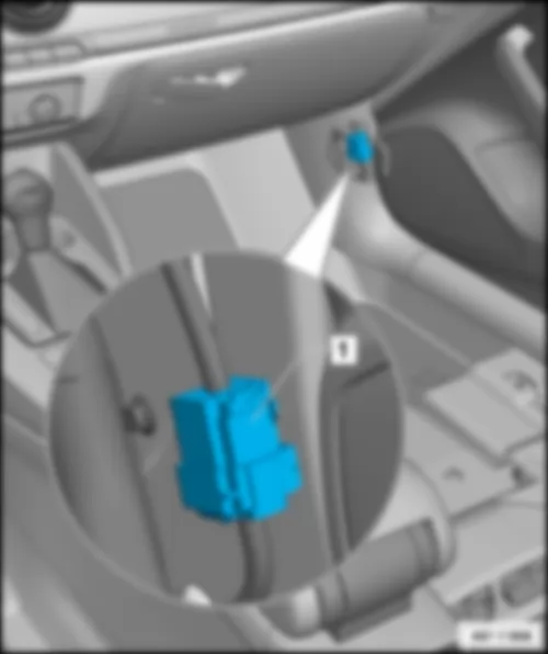 AUDI A3 2015 Coupling station on right A-pillar, left-hand drive model