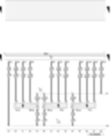 Wiring Diagram  AUDI A4 CABRIOLET 2004 - Air recirculation flap control motor - central flap control motor - air flow flap control motor