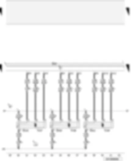 Wiring Diagram  AUDI A4 CABRIOLET 2004 - Defroster flap control motor - left temperature flap control motor - right temperature flap control motor