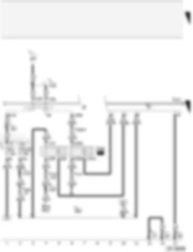 Wiring Diagram  AUDI A4 CABRIOLET 2003 - Voltage supply - starter inhibitor and reversing light relay