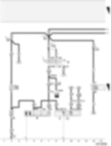 Wiring Diagram  AUDI A4 CABRIOLET 2003 - Battery - starter - alternator - ignition/starter switch - fuses