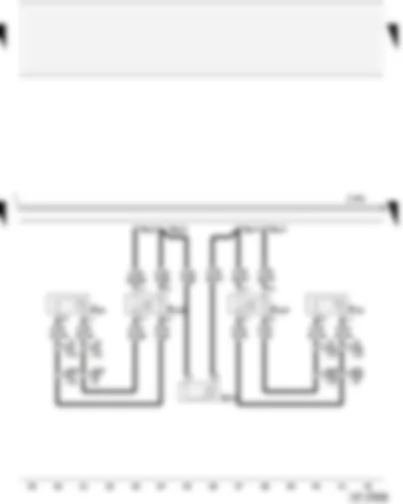 Wiring Diagram  AUDI A4 CABRIOLET 2004 - Navigation operating electronics control unit - front loudspeakers