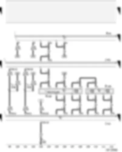 Wiring Diagram  AUDI A4 CABRIOLET 2004 - Navigation operating electronics control unit - left and right aerial module - navigation interface - navigation/TV tuner