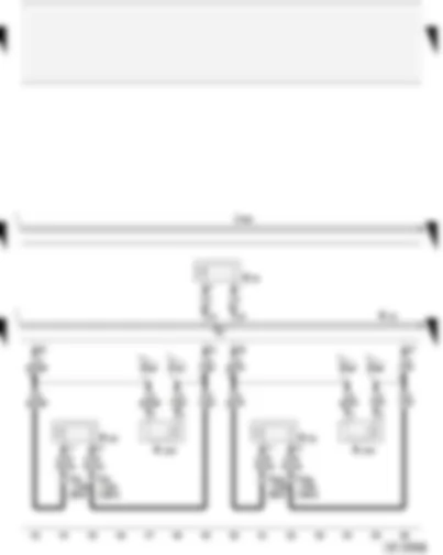 Wiring Diagram  AUDI A4 CABRIOLET 2004 - Navigation operating electronics control unit - amplifier - front loudspeakers