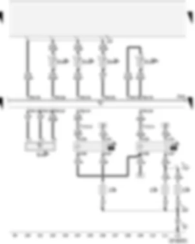 Wiring Diagram  AUDI A4 CABRIOLET 2006 - Auxiliary air heater element - temperature sender before particulate filter - exhaust gas pressure sensor 1 - exhaust gas temperature sender