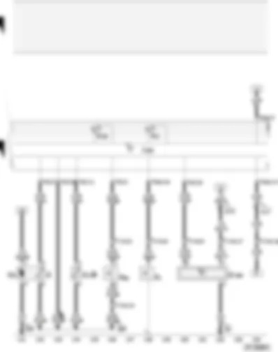 Wiring Diagram  AUDI A4 CABRIOLET 2006 - Control unit in dash panel insert - oil pressure switch - coolant shortage indicator switch - fuel gauge sender - oil level and oil temperature sender