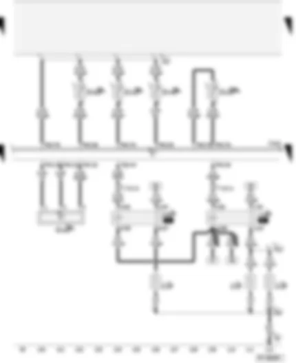 Wiring Diagram  AUDI A4 CABRIOLET 2006 - Auxiliary air heater element - temperature sender before particulate filter - exhaust gas pressure sensor 1 - exhaust gas temperature sender