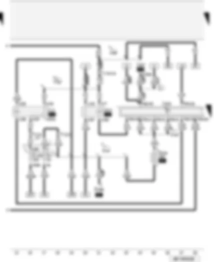 Wiring Diagram  AUDI A4 2007 - Fuel pump relay - engine control unit - terminal 30 voltage supply relay - fuses