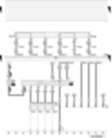 Wiring Diagram  AUDI A4 2007 - Accelerator position sender - automatic glow period control unit