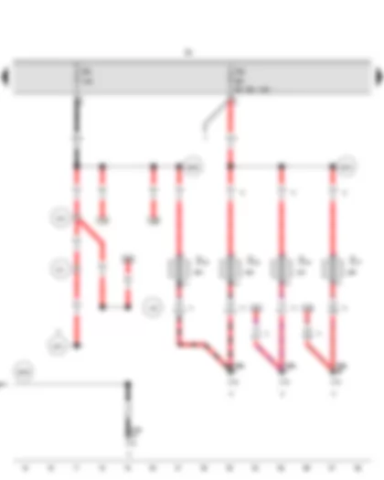 Wiring Diagram  AUDI A4 2008 - Fuse 2 in fuse holder A - Fuse 3 in fuse holder A