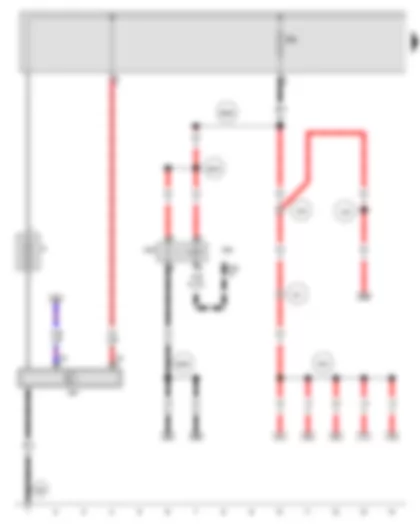 Wiring Diagram  AUDI A4 2009 - Battery - Terminal 15 voltage supply relay